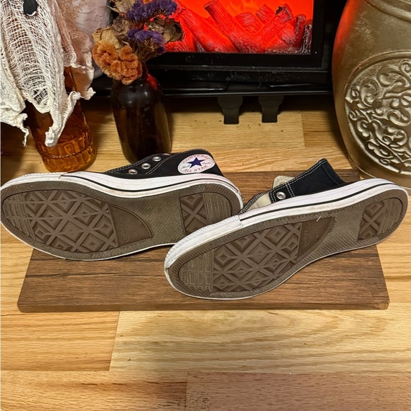 Converse Black Canvas High-Tops Men’s 8 Women’s 10 - Picture 6 of 11